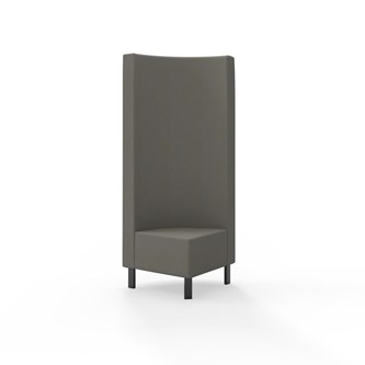 Hörnmodul Snake 90 grader med metallben, hög rygg SH43