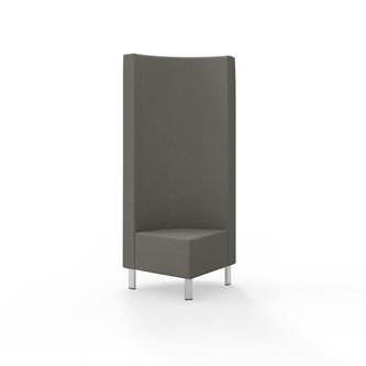 Hörnmodul Snake 90 grader med metallben, hög rygg SH43