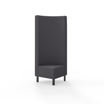 Hörnmodul Snake 90 grader med metallben, hög rygg SH43