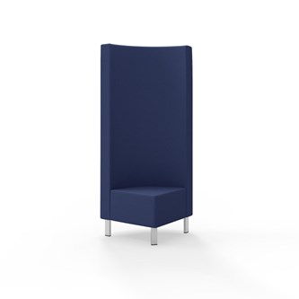 Hörnmodul Snake 90 grader med metallben, hög rygg SH43