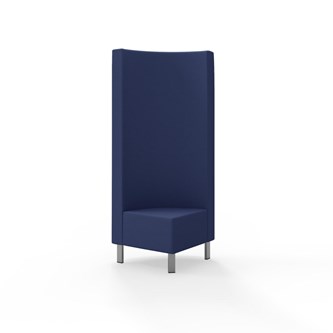 Hörnmodul Snake 90 grader med metallben, hög rygg SH43