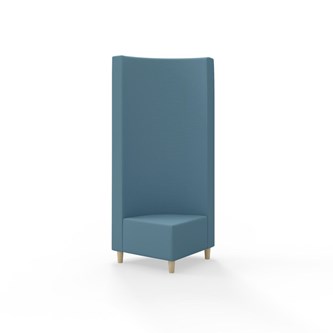 Hörnmodul Snake 90 grader med träben, hög rygg SH37,5