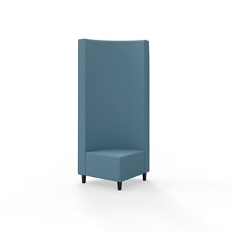 Hörnmodul Snake 90 grader med träben, hög rygg SH37,5