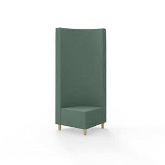 Hörnmodul Snake 90 grader med träben, hög rygg SH37,5