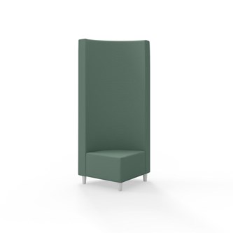 Hörnmodul Snake 90 grader med träben, hög rygg SH37,5