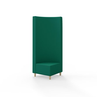 Hörnmodul Snake 90 grader med träben, hög rygg SH37,5