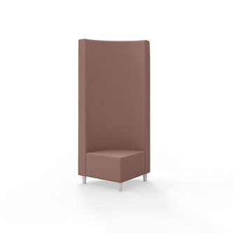 Hörnmodul Snake 90 grader med träben, hög rygg SH37,5