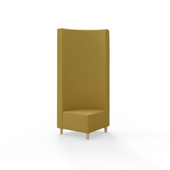 Hörnmodul Snake 90 grader med träben, hög rygg SH37,5