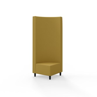 Hörnmodul Snake 90 grader med träben, hög rygg SH37,5