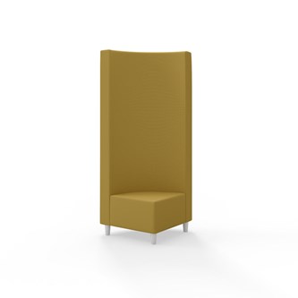 Hörnmodul Snake 90 grader med träben, hög rygg SH37,5