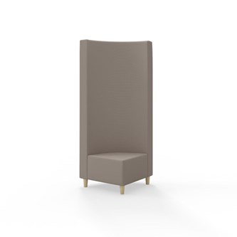 Hörnmodul Snake 90 grader med träben, hög rygg SH37,5