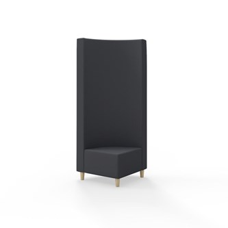 Hörnmodul Snake 90 grader med träben, hög rygg SH37,5