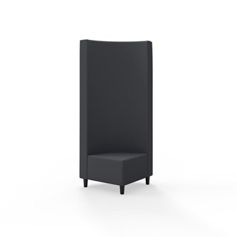 Hörnmodul Snake 90 grader med träben, hög rygg SH37,5