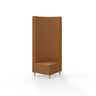 Hörnmodul Snake 90 grader med träben, hög rygg SH37,5