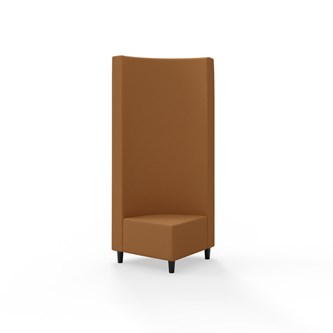 Hörnmodul Snake 90 grader med träben, hög rygg SH37,5