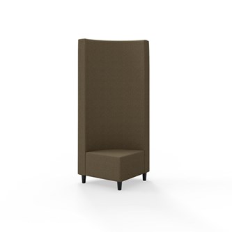 Hörnmodul Snake 90 grader med träben, hög rygg SH37,5