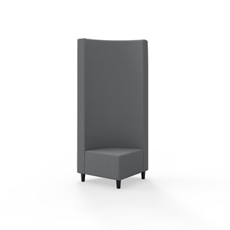 Hörnmodul Snake 90 grader med träben, hög rygg SH37,5