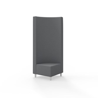 Hörnmodul Snake 90 grader med träben, hög rygg SH37,5