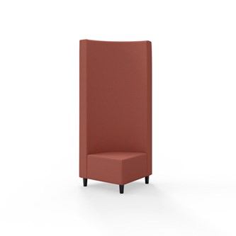 Hörnmodul Snake 90 grader med träben, hög rygg SH37,5