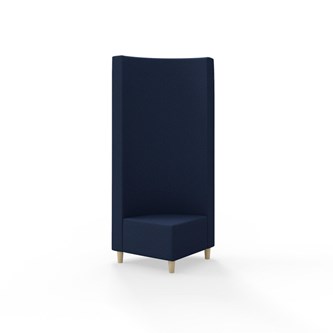 Hörnmodul Snake 90 grader med träben, hög rygg SH37,5