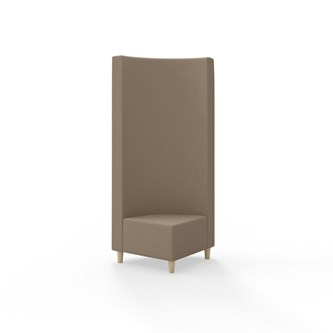 Hörnmodul Snake 90 grader med träben, hög rygg SH37,5