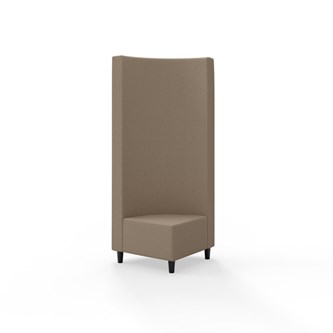 Hörnmodul Snake 90 grader med träben, hög rygg SH37,5