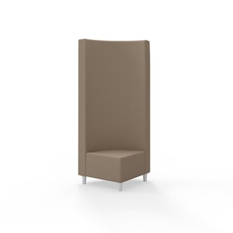 Hörnmodul Snake 90 grader med träben, hög rygg SH37,5