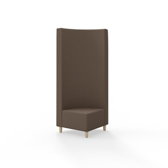 Hörnmodul Snake 90 grader med träben, hög rygg SH37,5