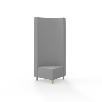 Hörnmodul Snake 90 grader med träben, hög rygg SH37,5