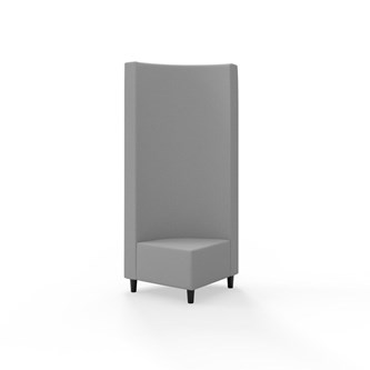 Hörnmodul Snake 90 grader med träben, hög rygg SH37,5