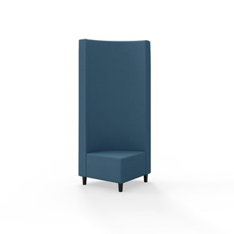 Hörnmodul Snake 90 grader med träben, hög rygg SH37,5