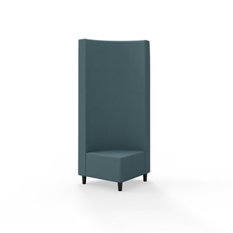 Hörnmodul Snake 90 grader med träben, hög rygg SH37,5