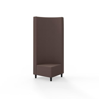 Hörnmodul Snake 90 grader med träben, hög rygg SH37,5