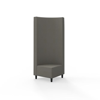 Hörnmodul Snake 90 grader med träben, hög rygg SH37,5