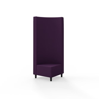 Hörnmodul Snake 90 grader med träben, hög rygg SH37,5