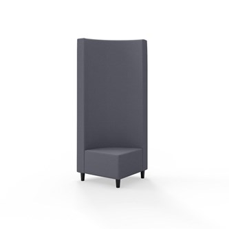 Hörnmodul Snake 90 grader med träben, hög rygg SH37,5