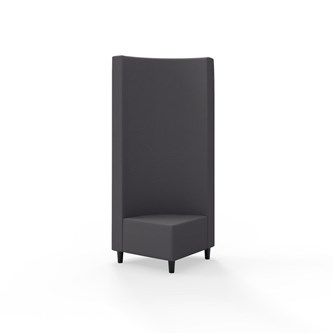 Hörnmodul Snake 90 grader med träben, hög rygg SH37,5