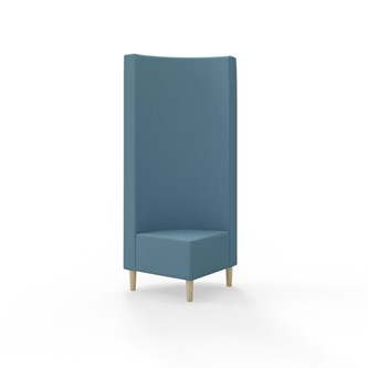 Hörnmodul Snake 90 grader med träben, hög rygg SH43