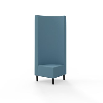 Hörnmodul Snake 90 grader med träben, hög rygg SH43