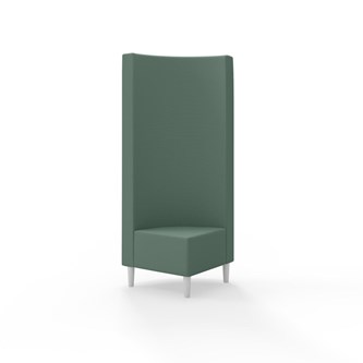 Hörnmodul Snake 90 grader med träben, hög rygg SH43