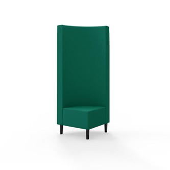 Hörnmodul Snake 90 grader med träben, hög rygg SH43