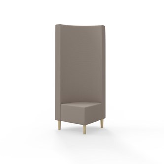 Hörnmodul Snake 90 grader med träben, hög rygg SH43