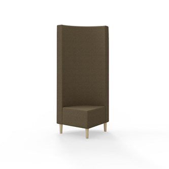 Hörnmodul Snake 90 grader med träben, hög rygg SH43