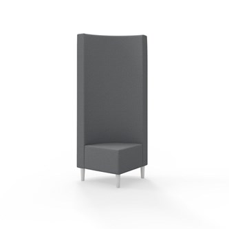 Hörnmodul Snake 90 grader med träben, hög rygg SH43