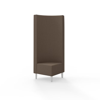 Hörnmodul Snake 90 grader med träben, hög rygg SH43