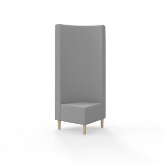 Hörnmodul Snake 90 grader med träben, hög rygg SH43