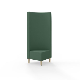 Hörnmodul Snake 90 grader med träben, hög rygg SH43