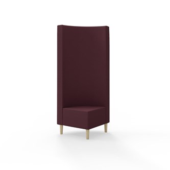 Hörnmodul Snake 90 grader med träben, hög rygg SH43