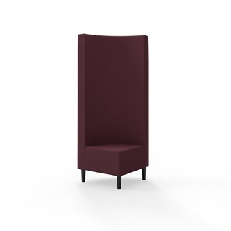 Hörnmodul Snake 90 grader med träben, hög rygg SH43