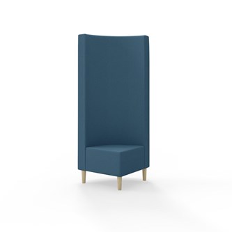 Hörnmodul Snake 90 grader med träben, hög rygg SH43